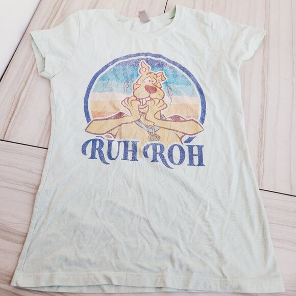 Girl's Scooby Doo "Ruh Roh" Retro T-Shirt - Picture 1 of 7